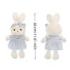 New Long Ears Plush Rabbit Doll Appeasement Doll Bunny Skirt Bunny Toy 30cm Sleep Pillow Kids Stuffed Animal Sleep Pillow