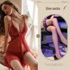 Night Fragrance Lace Erotic Lingerie: Sexy Plus Size See-Through Mesh Nightgown