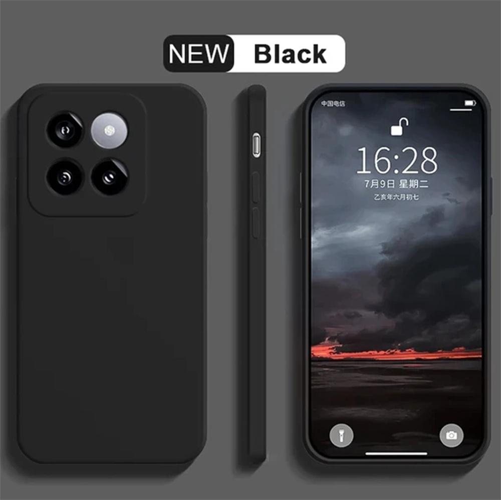 

Для Xiaomi 14T Чохол Xiaomi 14T Pro Обкладинка Funda Coque Корпус М який Оригінальний Рідкий Силікон Захист Камери Задній Бампер Xiaomi 14T FOR Xiaomi 14 Pro чорний