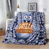 Cute Cartoon Anime Grizzly & The Lemmings Throws Blanket for Beding Hiking Picnic Super Soft Funny Flannel Blanket Birthday Gift