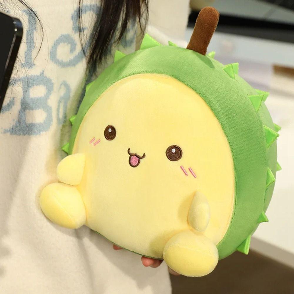 Fluffy Emote Durian Plush Toys Soft Stuffed Durian Toys  Kids Holiday Gifts