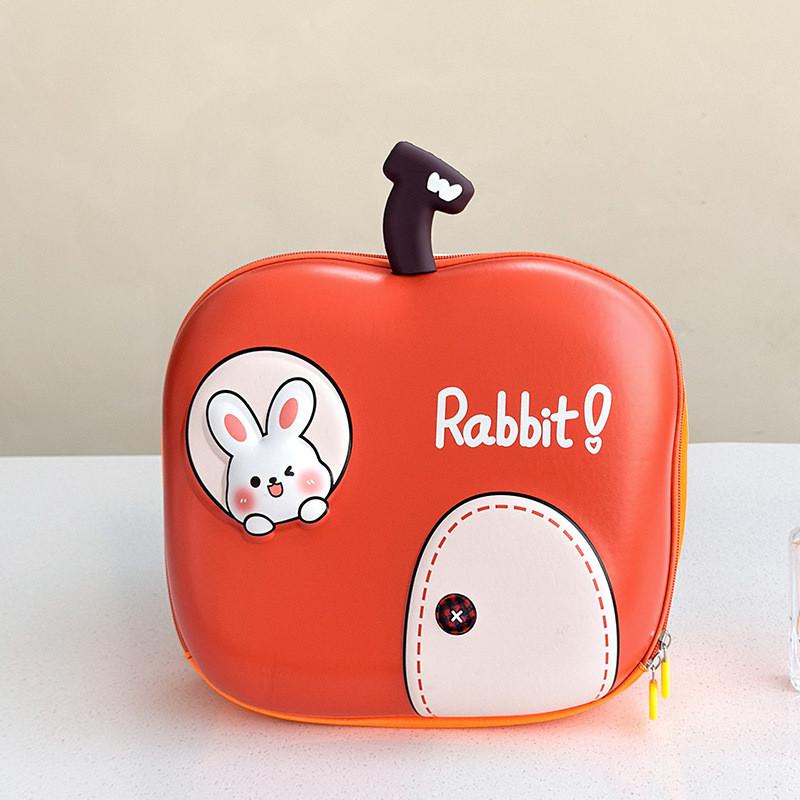 Playful Apple Shaped Kids Backpack With Breathable Fabric Ideal For Everyday Adventures