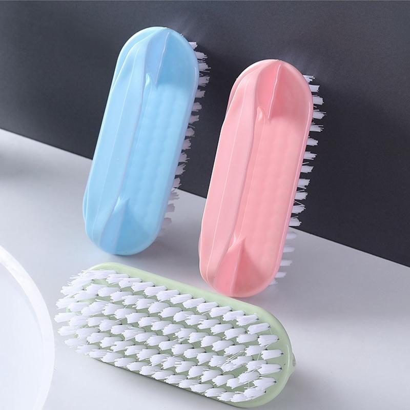 Scheuerbürste mit harten Borsten, Scheuerbürste für Wäsche, Kleidung, Schuhe, tragbare Handreinigungsbürste aus Kunststoff für Küche und Bad