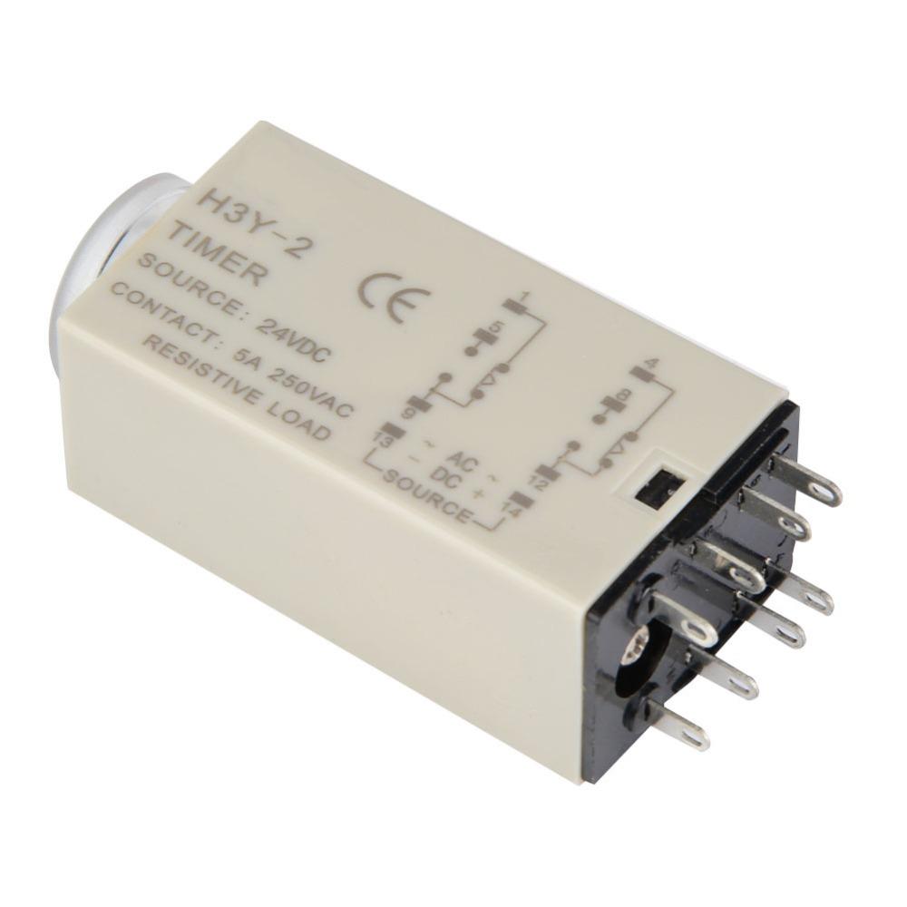 24VDC Time Relay 1/10/30/60S Time Control Switch Precision Timing Delay Timer  Electrical Systems