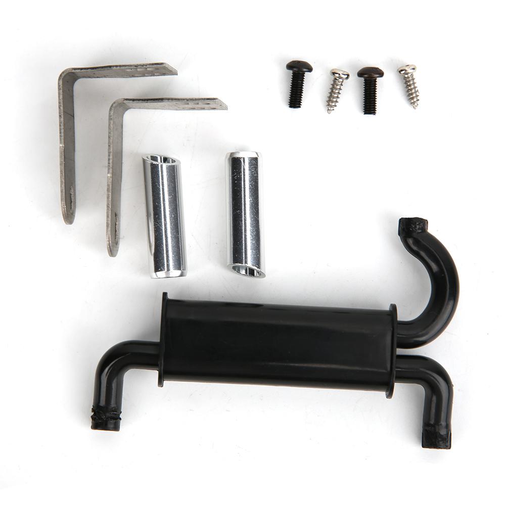 Tailpipe Exhaust Pipe for SCX10 90046 RC Car Parts Gas Exhaust Pipes Model Toy DIY Accessoriesblack