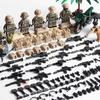 6ks/lots Ruská Alfa Moderní voják speciálních jednotek Minifigurky MOC SWAT Vojenské zbraně Stavebnice Hračky