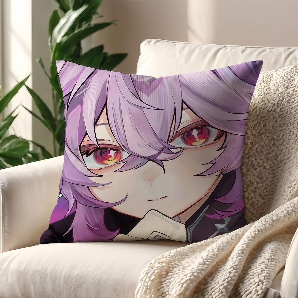 DDurin game Genshin Impact cute cushion cover For Pillow Printing Sofa Decoration Home Car Room Coffee Office Nordic Simplicity