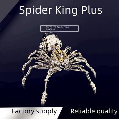 Spider King Plus 3D Metal Puzzle: Mechanical Insect Assembly Toy for Kids
