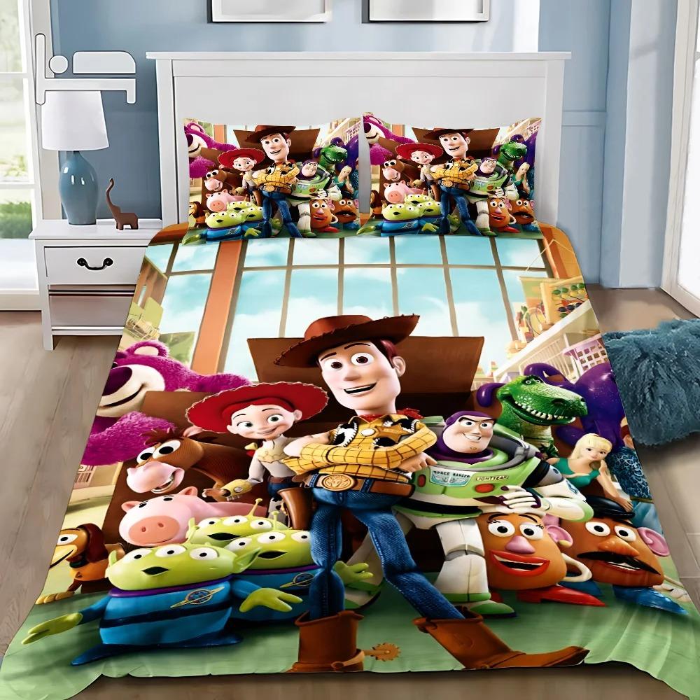 3D-Druck Toy Storys Buzz Lightyear Bettwäsche-Set für Mädchen und Erwachsene Einzelbett Twin Queen-Size Bettbezug Kissenbezug Bettwäsche