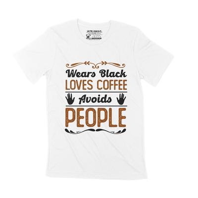 Men's T-Shirt Black Lives Matter Shirt Wears Black Avoids People BLM Tee Shirt