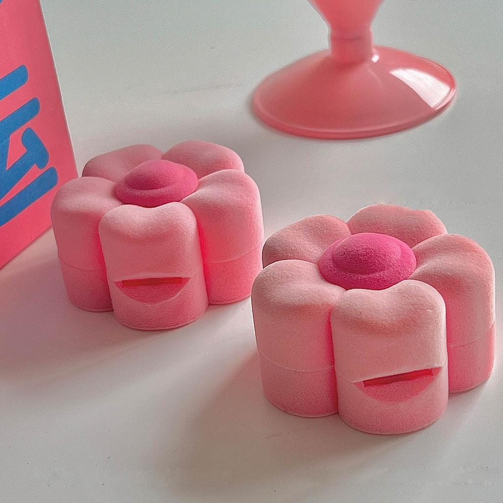 Elegantní květinová úložná krabička na šperky pro dívky Plyšové samety Organizér na šperky Módní kvetoucí balicí krabička Přenosné pouzdro