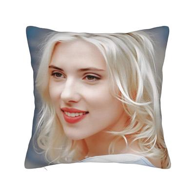 Povlak na polštář Scarlett Johanssonové Americká herečka Pohodlný potah na polštář do obývacího pokoje Židle Vintage povlaky na polštáře
