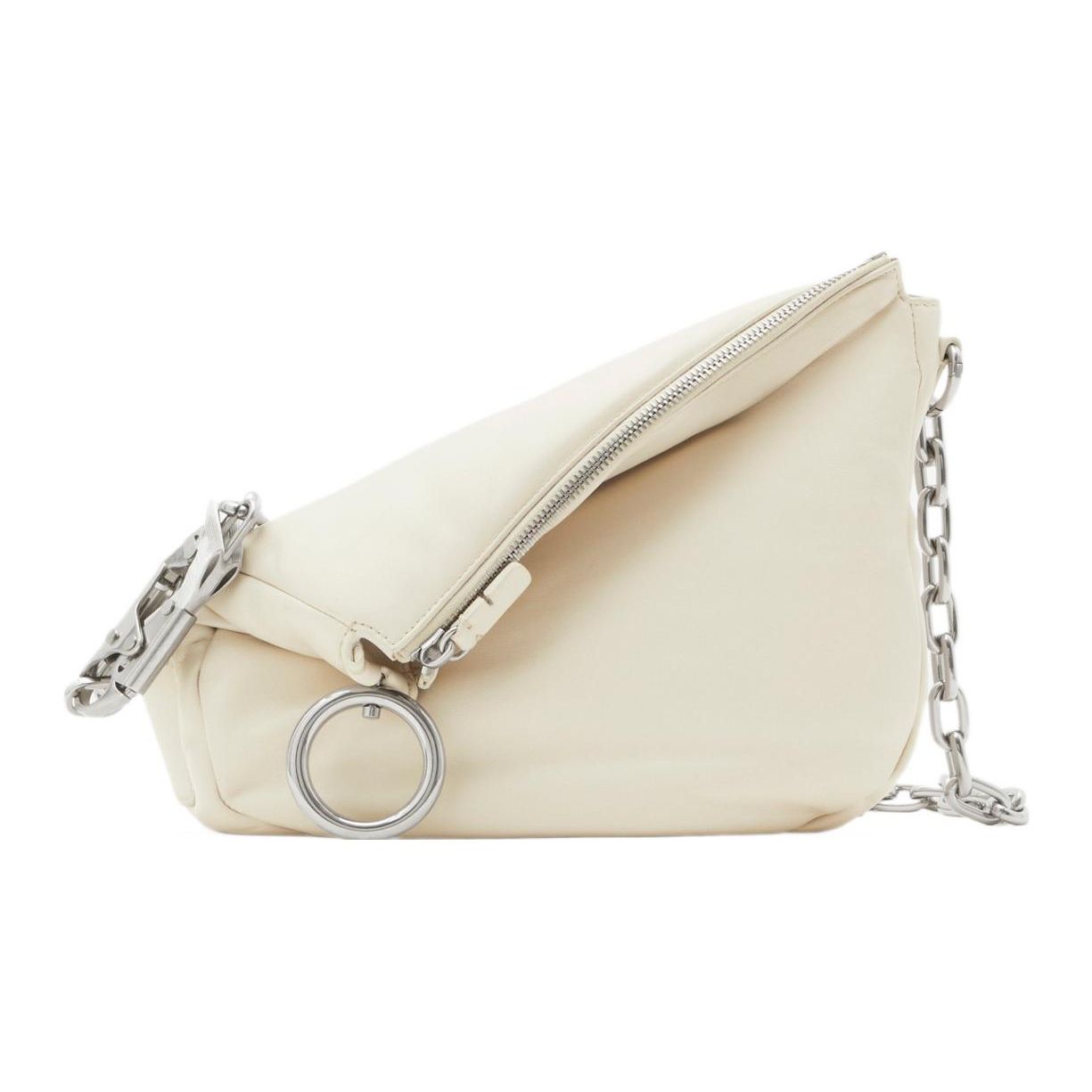 

Burberry Nappa Leather Knight Bag With Metallic Accents Women Handbags Soap-Color 80817961 Basic Set (Bag+Dust Bag)