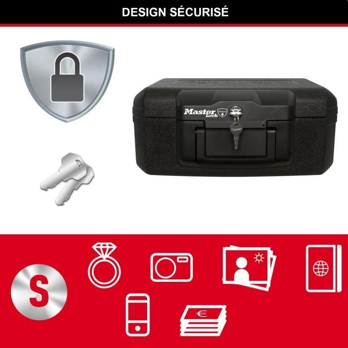 Coffre-fort Ignifugé Master Lock L1200 - Protection Des Supports Multimédias - Verrouillage À Clé