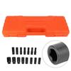 15 PCS/SET SET DRIVE   SOCKET, 1/2 Inch     Socket Tools 10-32 Mm for Garage Workshop
