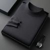 Men S Casual Loose Half Turtleneck Long Sleeve Knit Sweater For Spring Autumn