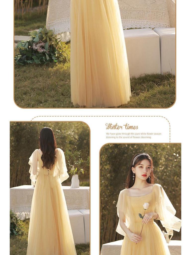 Mori Stil 2025 Herbst Brautjungfernkleid: Elegantes Feen-Abendkleid für Damenabschlussfeiern und besondere Anlässe