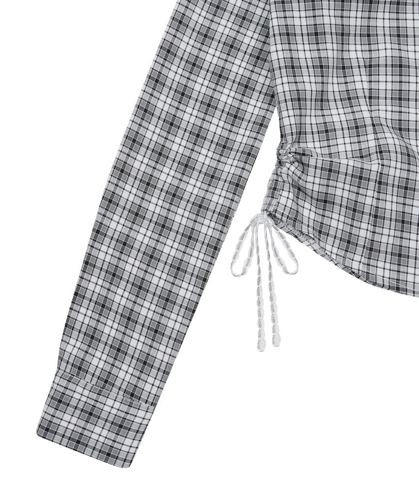 LARTIGENT L19 Check Shirt(Black)