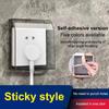 Self Adhesive Waterproof Wall Socket Cover With No Drilling Design And Easy Installation For Bathroom Kitchen Outdoor Use
