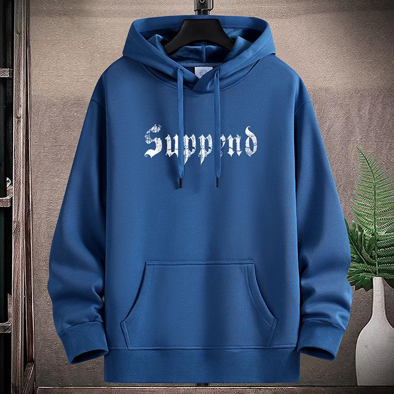 Mens Casual Hooded Hoodie Sportshirt Plus Size Boys Pullovers M-5XL