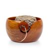 Premium Rosewood Crafted Wooden Portable Yarn Bowl | Knitting Bowls | Crochet Holder | Nagina International (7 X 7 X 4 Inches) F2-I2Q2-RMPZ