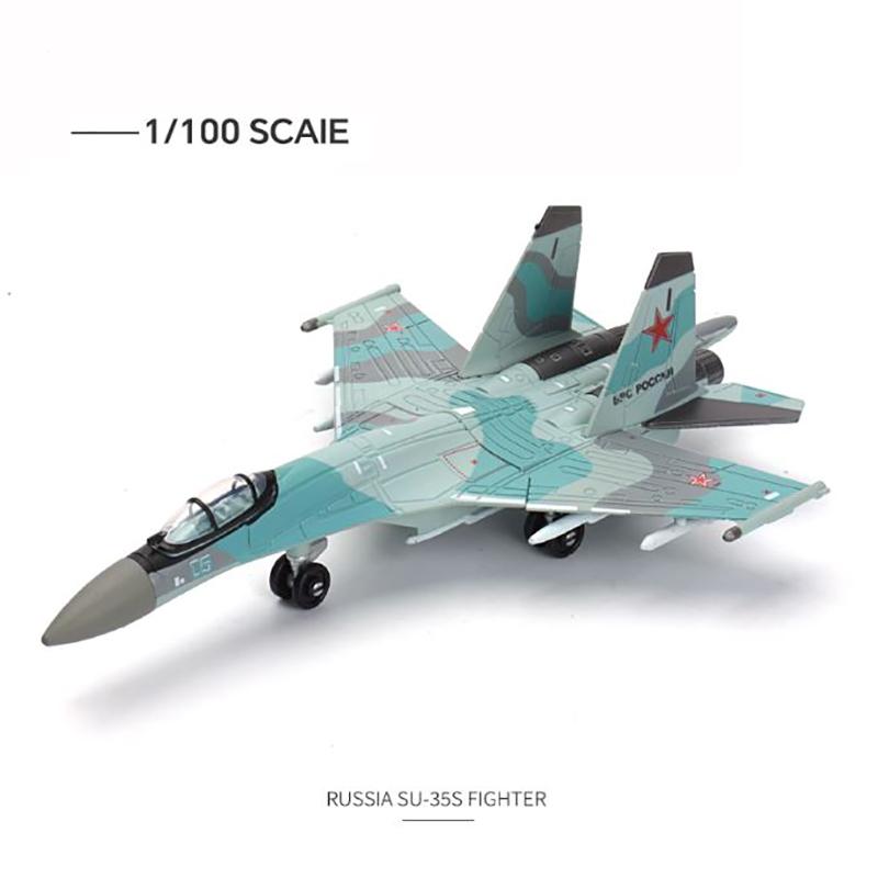 Modern Military Fighter Model S-35 F-14 F-22 F-35 AH-64 Assemble Collection Toys Copter Airplane Model Puzzle Assembly Model Toy