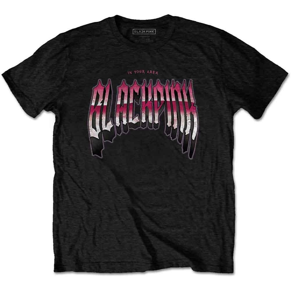 Blackpink T Shirt Gothic Band Logo Official Mens Black XL XL