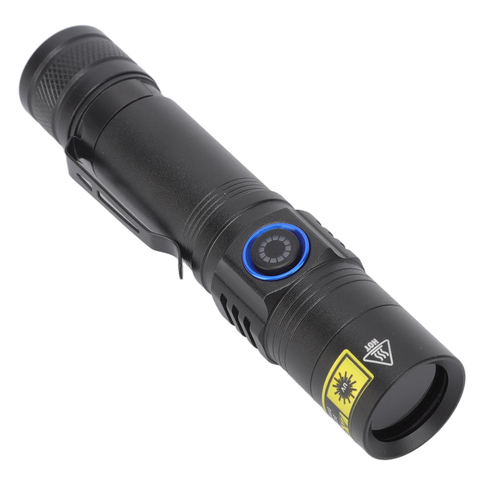 

LED UV Black Light Flashlight 365nm Rechargeable Energy Saving Portable UV Blacklight Detector for Finding Scorpions