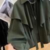 Spring Autumn Casual Short Coat Women's Korean Loose Long-Sleeved Windbreaker Female Outwear Tops