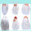 Christmas White Haired Old Man Santa Claus Latex Mask For Role Play Props