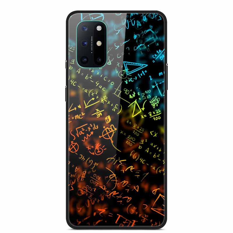 For OnePlus 8T Cases 8 Fashion Tempered Glass Hard Back Covers for Oneplus 8 Phone Cases Soft Bumper Fundas Oneplus8 8 T