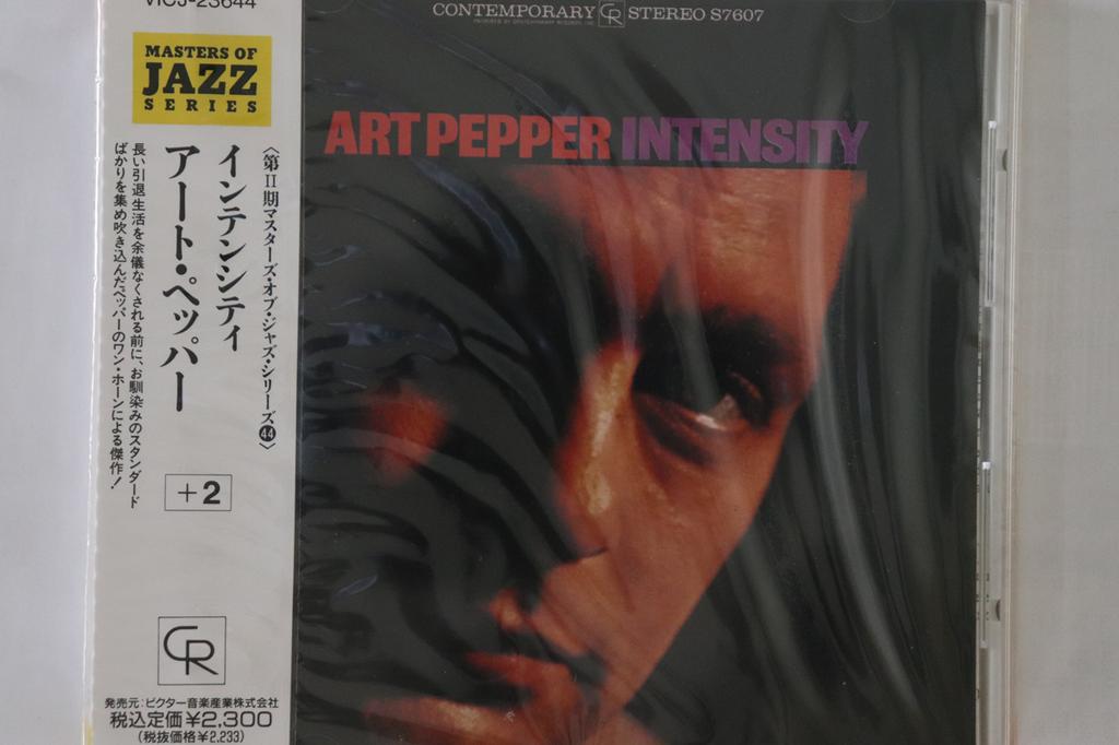 CD ART PEPPER - Intensity +2 VICJ23644 CONTEMPORARY 1991 Japonia Obi Jazz Używany