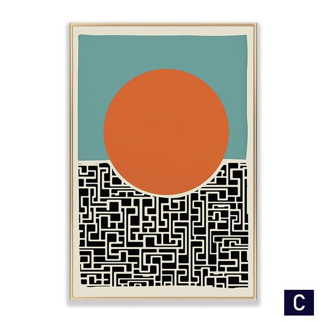 Abstract Colorful Eye Poster Modern Geometric  Canvas Painting Nordic Wall Art Picture Print  for Living Room Home Decoration No Frame