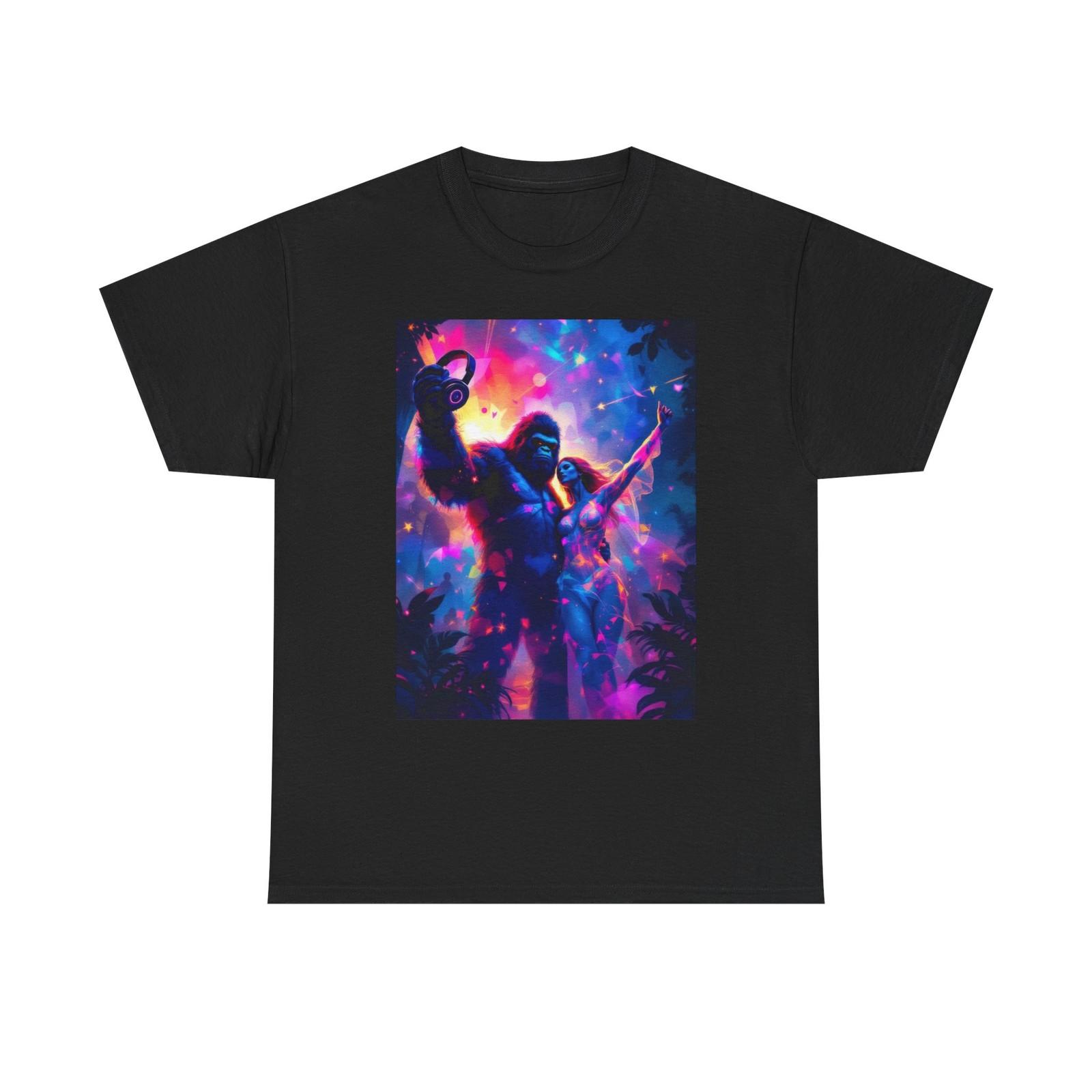 Bigfoot at the EDM Festival T-Shirt | Funny Raving Sasquatch Tee | Cryptid Loves M