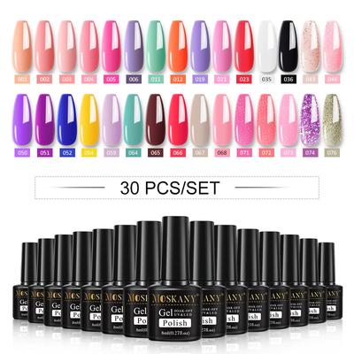 10/20/30 colori Set smalto gel Kit lacca gel per manicure semipermanente vernici ibride Base e top Nail Art