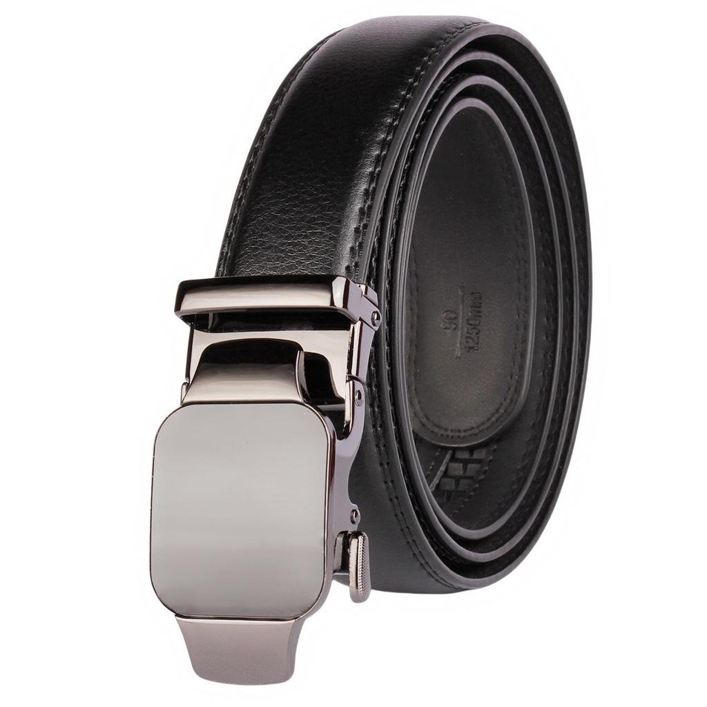 Men's High-End Genuine Leather Automatic Buckle Belt