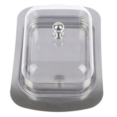 Butter Tray Box Container Cheese Bread Storage Tray With Transparent Lid
