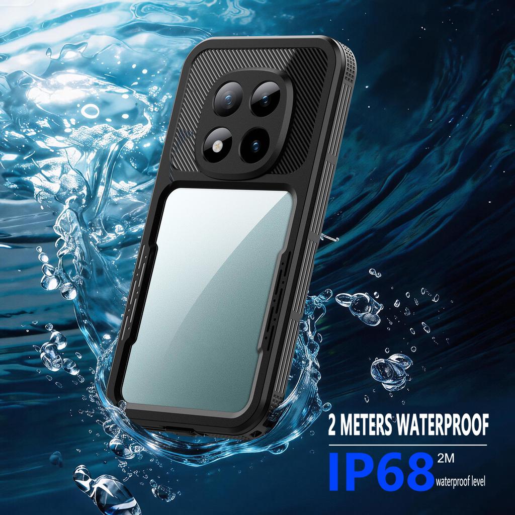 New Hot-selling Redmi Note 15 Pro 5G Waterproof Phone Case, Dustproof and Drop-proof IP68 Underwater Swimming Protective Cover