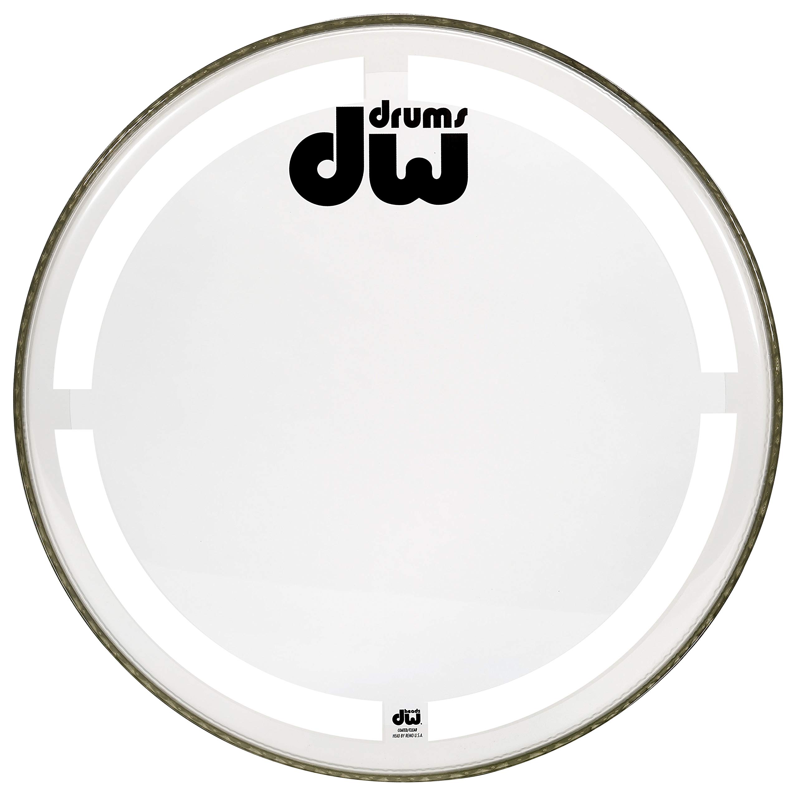 

23 inch coated clear bass drum head