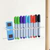 1Pc Acrylic Marker Pen Holder With 10 Slots - Wall-Mounted Dry Erase Storage Rack Classic Design Pen Holder Suitable For Office
