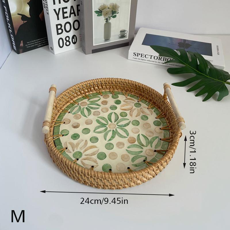 Купить Цветной корпус из ротанга, фруктовый поднос для чая, поднос из ...