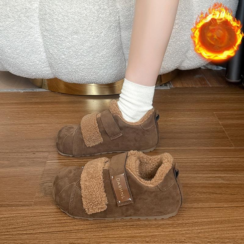 

Women s Lightweight Comfortable Thick Sole Cold Warm Padded Snow Boots Non-slip Wear-resistant Outdoor Sports Cotton Boots 40 світло-коричневого кольору