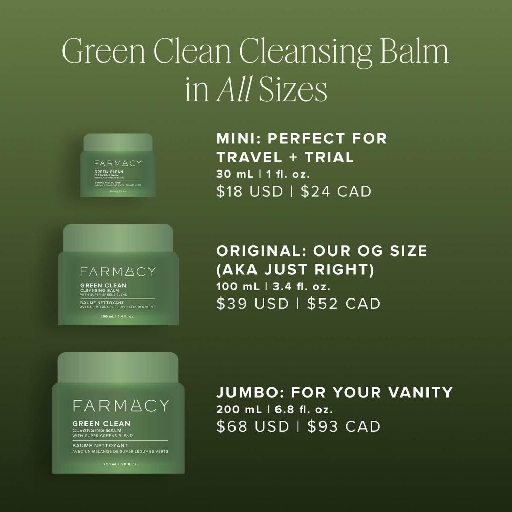 Farmacy Green Clean Make-upentfernender Reinigungsbalsam 3,4 Unzen 100 ml Original