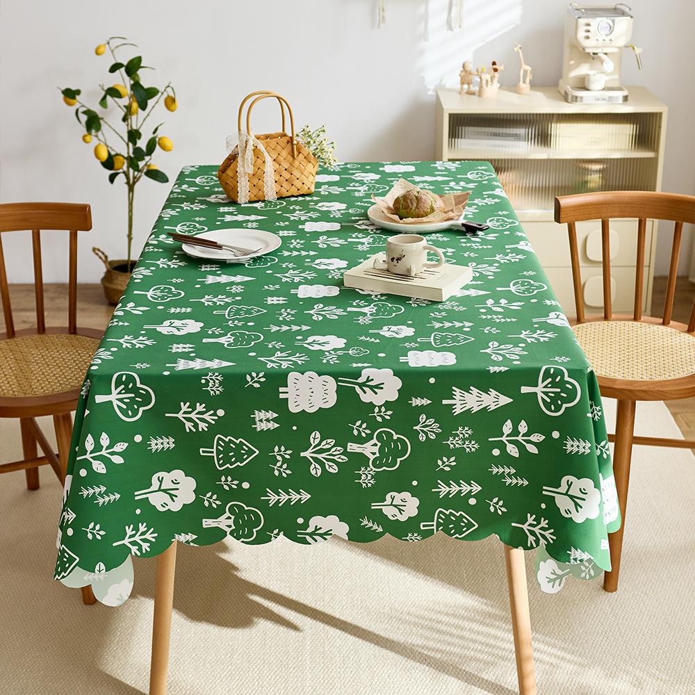Kleines frisches pasturales Tischdecken, Wasserdichte Tischdecke, Hochwertige florale Kaffeetischdecke für das Wohnzimmer