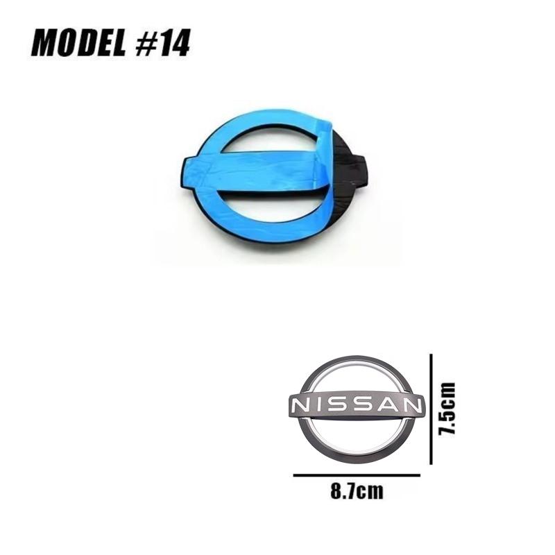  CHUQAZ1 For Nissan J11 X Trail Note Juke Sentra Patrol Micra Leaf Car Front Bonnet Grill Rear Trunk Emblem Logo Cover Replacement Badge