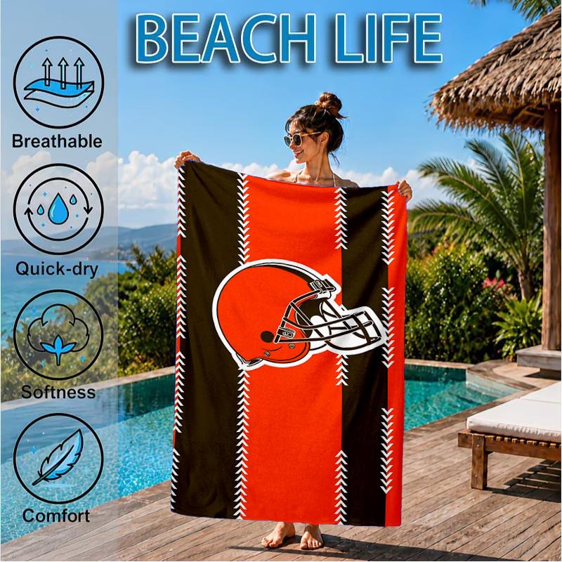 Cincinnati Browns Legacy Beach Towel, Microfiber Beach Towel, Perfect For Pool, Beach, Travel, Home Decor Beach Party Fan Gifts