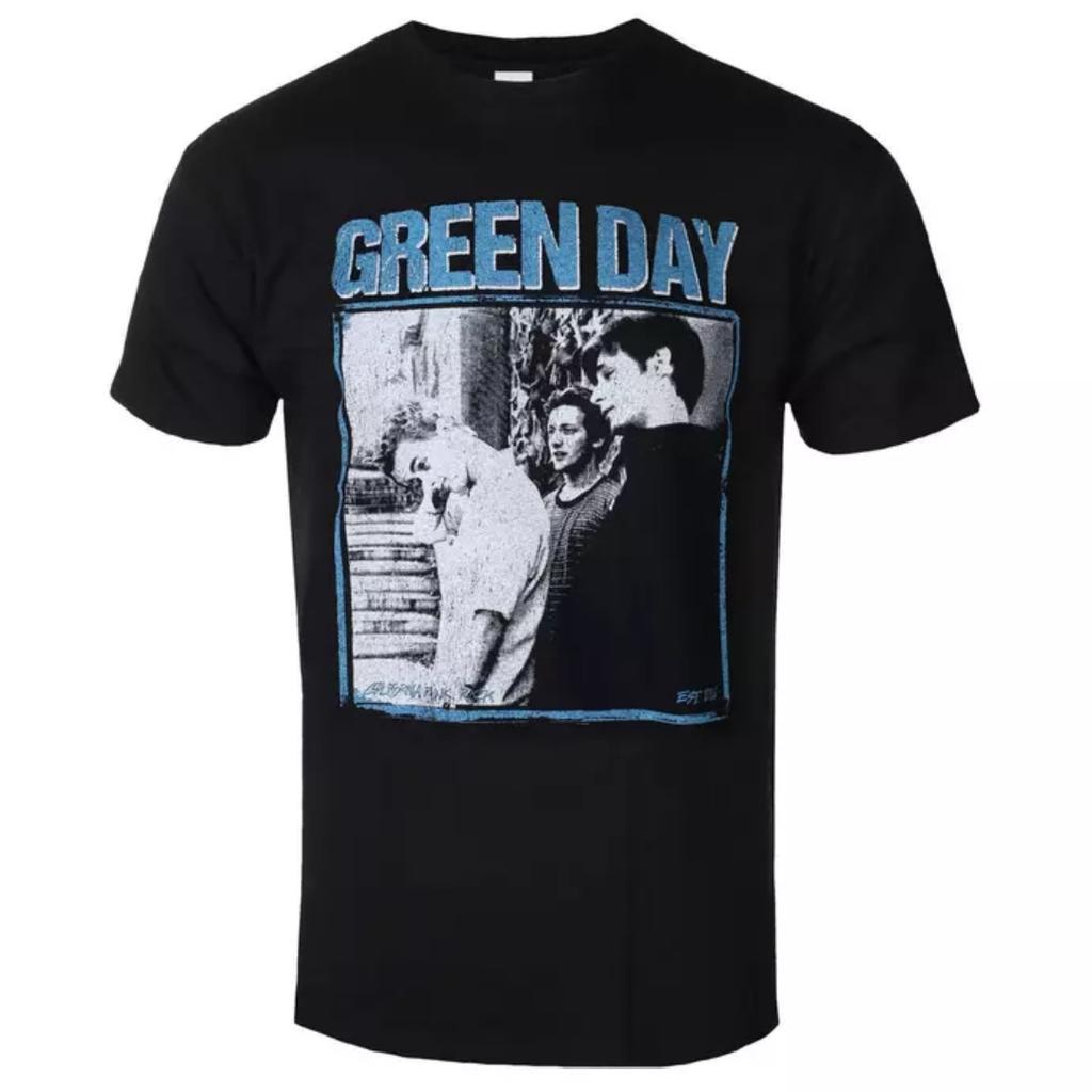 Green Day Photo Block Printed TShirt PopPunk Band Style Daily TShirt Suitable For Both Unisex And Unisex