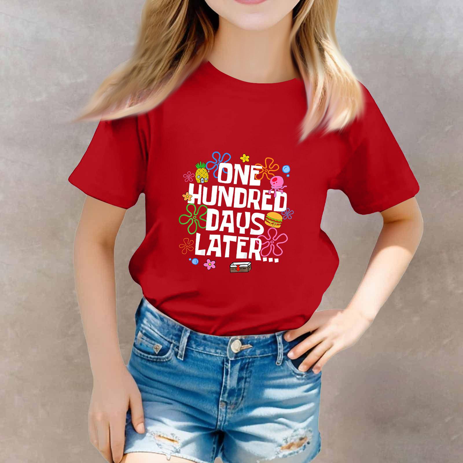 

St. Patrick s Day Toddler Girl Boy T-Shirts Kids Top Boys And Girls Printed Short Sleeved T-shirt 160 червоний