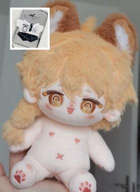Gevuld 20cm Spel Genshin Impact Aether Cosplay Pluche Met Skeletpop Speelgoed Voor Fanverzameling Pluche Verjaardagscadeau With skeleton