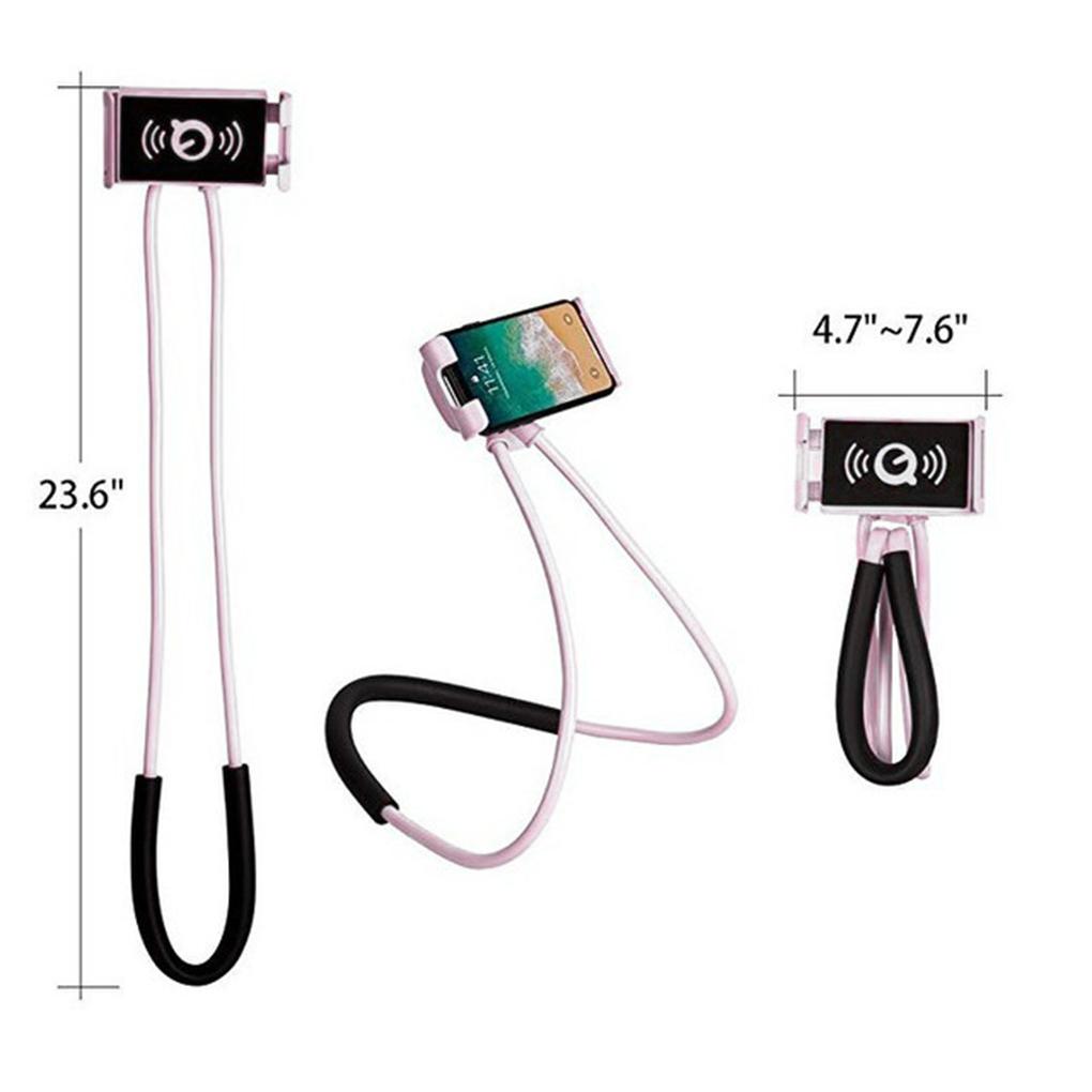 Flexible Neck Hanging Phone Holder Stand for Desktop Bed Sofa Car Bracket Selfie